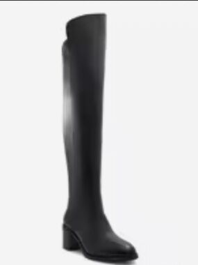 Aldo Black Over-the-Knee Block Heel Boots